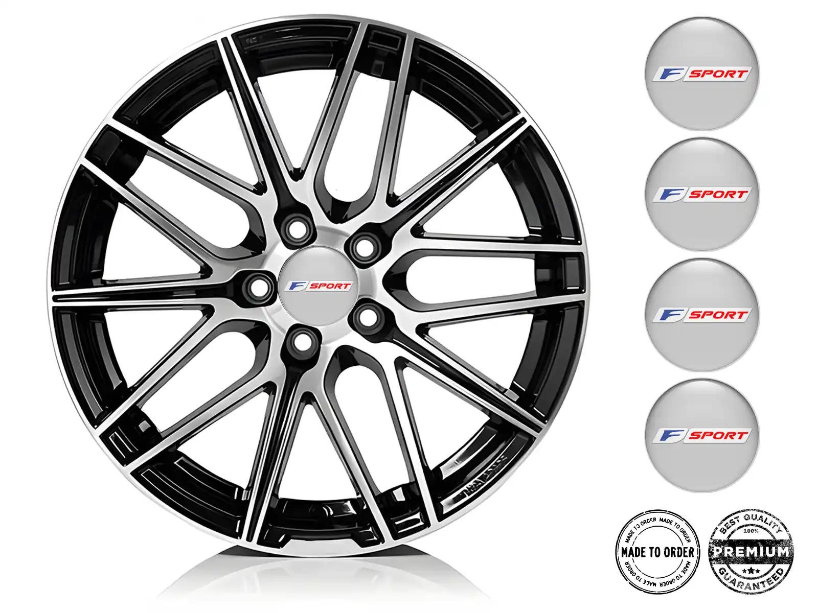 Lexus Pegatinas de Resina Bombadas Logos de Aros Racing